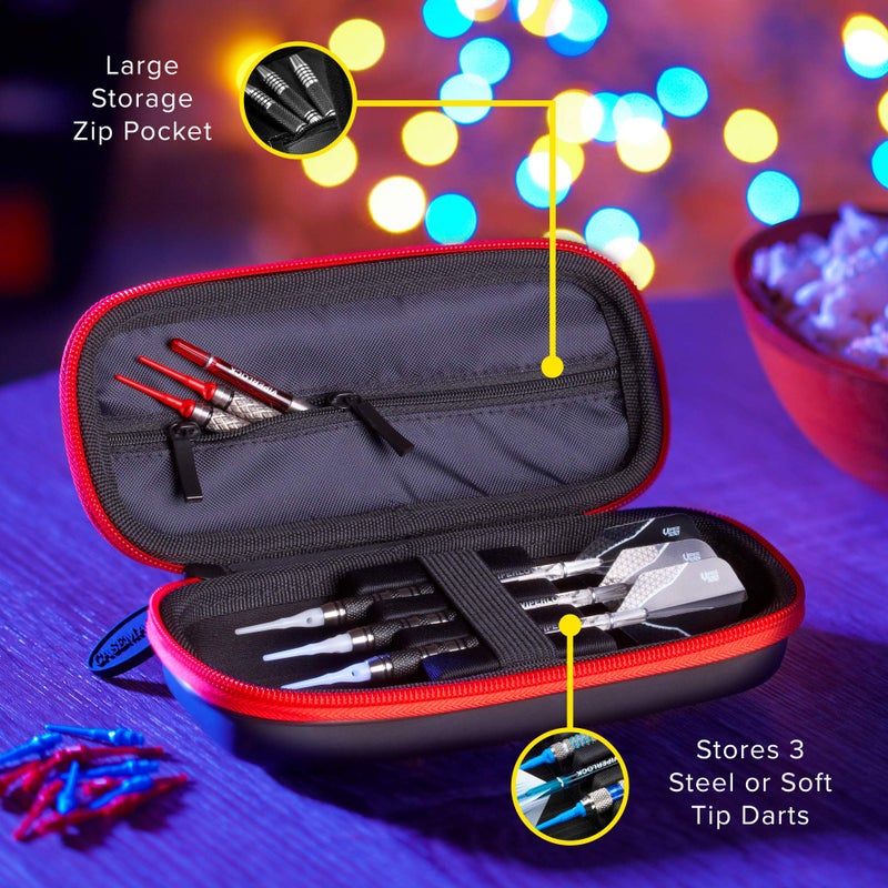 Casemaster by GLD Products 36-0600-02 Warden Dart Case, Red Zipper, 36-0600-02 - Image 2